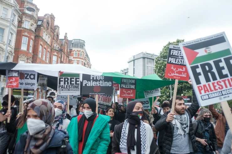 Manifestazione per la liberazione della Palestina