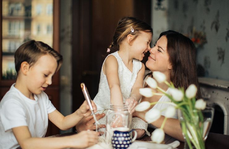 Mamma separata con figli